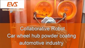Collaborative robot/Car wheel hub powder coating/automotive industry