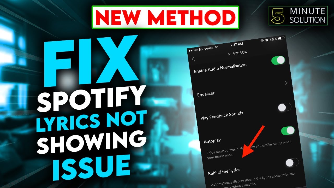 How to fix Spotify lyrics not showing issue 2024 - YouTube
