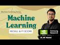 11.17e  Recall &amp; F1 Score | Macro &amp; Weighted F1 Score in ML