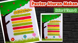 Cara Membuat POSTER ATURAN MAKAN || Kelas 1 Tema 8 @FarisnSofiDiary