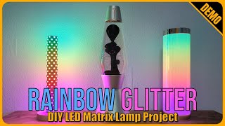 LED Matrix Lamp: Rainbow Glitter Effect