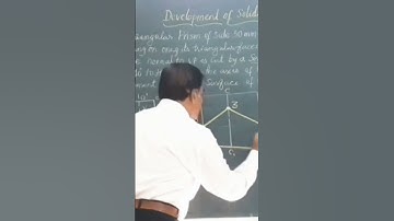 Development of Triangular Prism/ Engineering Drawing