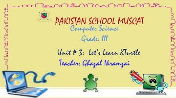 Grade 3: Computer Science: Unit # 3: Let