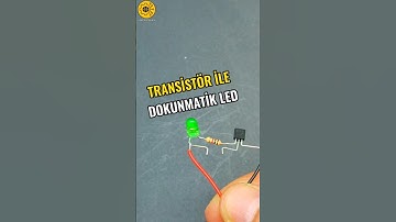 Transistör ile dokunmatik LED #howto #circuitdesign