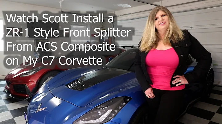 Watch Scott Install a ZR 1 Style Front Splitter From ACS Composite on My C7 Corvette
