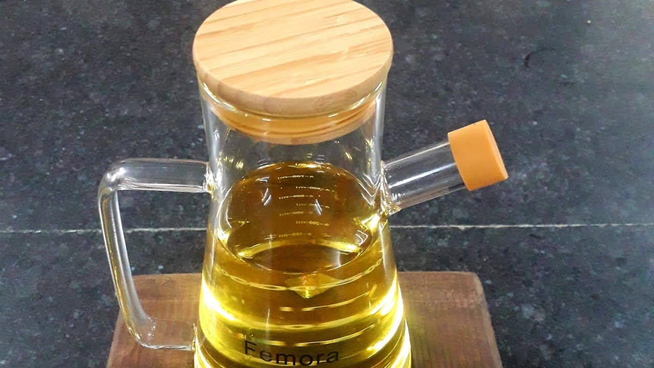 New oil dispenser with wooden stand,made by my husband. YouTube