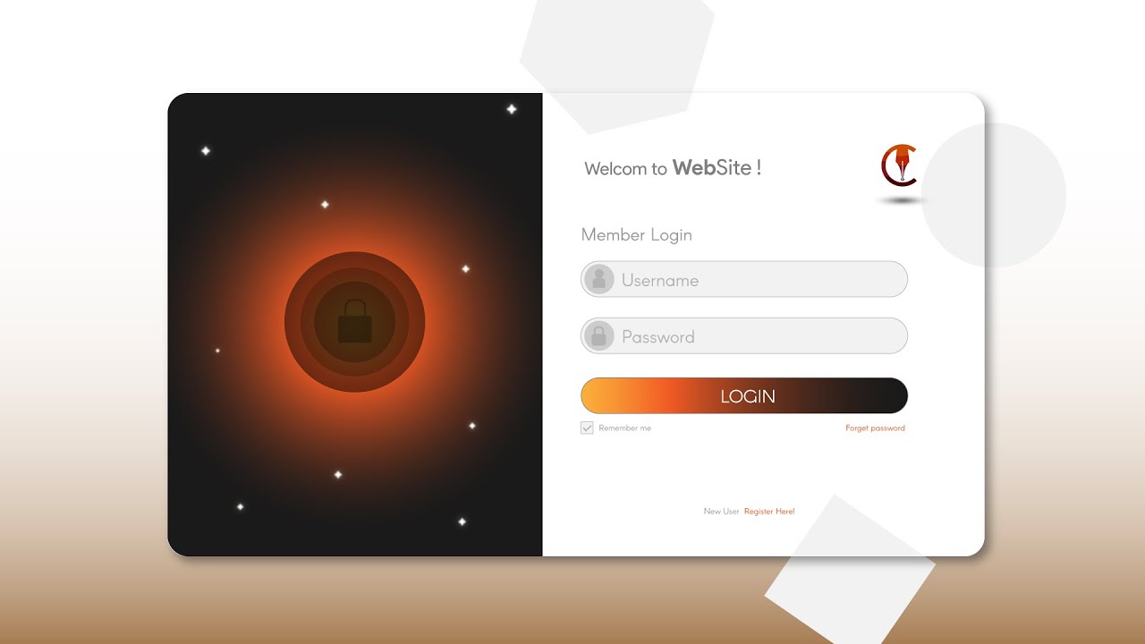 Website Login page | UI/UX Design tutorial | Adobe Illustrator CC | UI ...