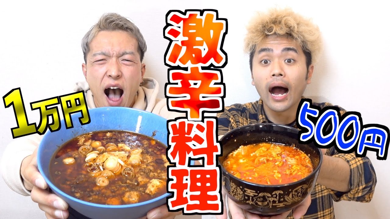 激辛】予算1万円vs500円で料理対決したらすごい料理が出来ちゃったww