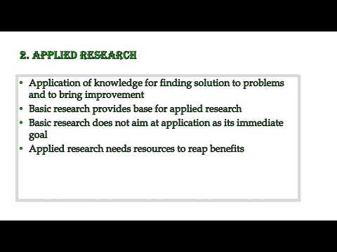 7.2 Applied Research