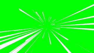 FREE Animation Template (Green Screen) - Zoom Speed Lines 4K