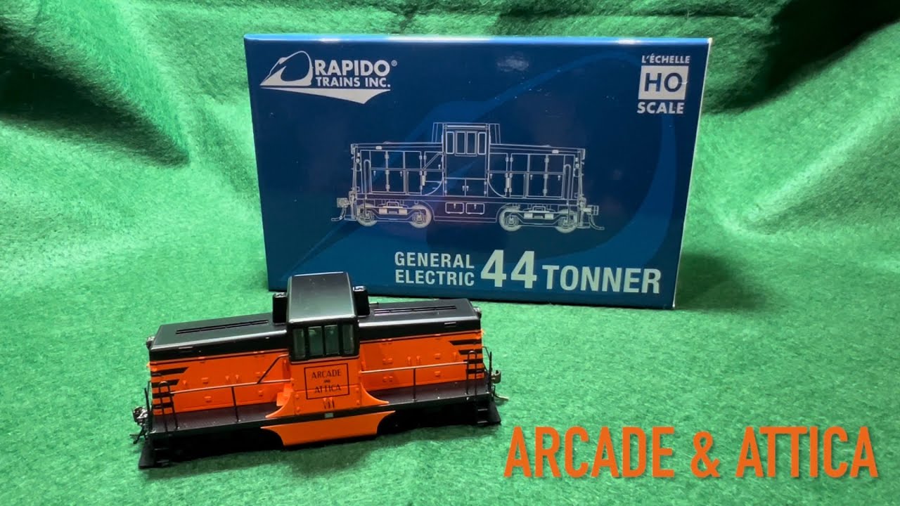 Rapido GE 44 Tonner Locomotive - Arcade & Attica Railroad - YouTube