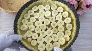 БАНАНОВО КАРАМЕЛЬНЫЙ ПИРОГ.Пирог с бананами и карамелью