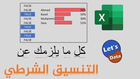 كل ما يلزمك معرفته عن التنسيق الشرطي في اكسل  // Conditional Formatting