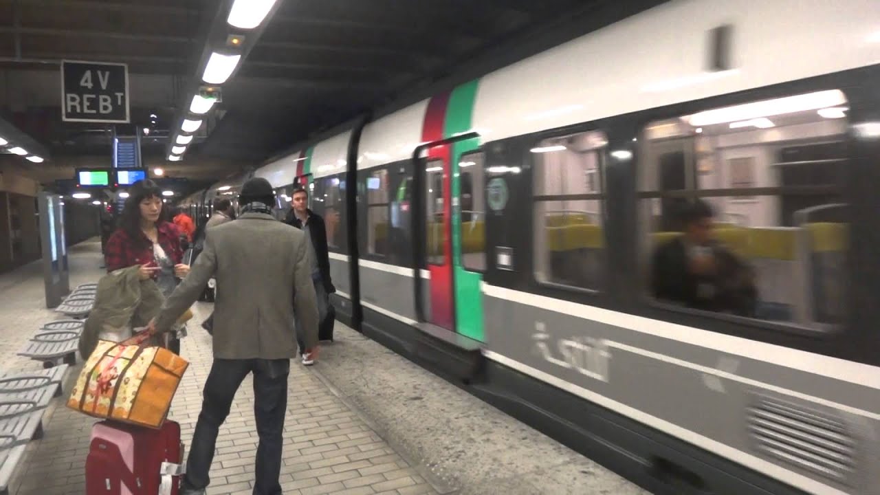 RER B, from Charles de Gaulle Airport to Paris center - YouTube