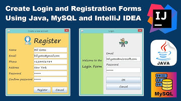 Create Login and Registration Forms Using Java, MySQL and IntelliJ IDEA