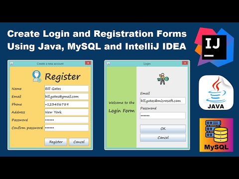 Create Login and Registration Forms Using Java, MySQL and IntelliJ IDEA (With Source Code)