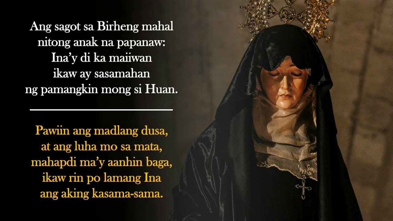 PASYONG MAHAL | 𝐌𝐀𝐓𝐄𝐑 𝐃𝐎𝐋𝐎𝐑𝐎𝐒𝐀 (𝐀𝐧𝐠 𝐏𝐚𝐦𝐚𝐦𝐚𝐚𝐥𝐚𝐦 𝐧𝐢 𝐇𝐞𝐬𝐮𝐬 𝐤𝐚𝐲 𝐌𝐚𝐫𝐢𝐚)