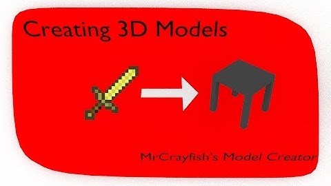 3D Item Models   Using Model Creator by MrCrayfish