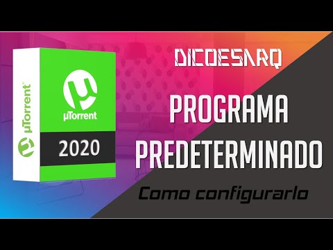 Utorrent como programa predeterminado 2020