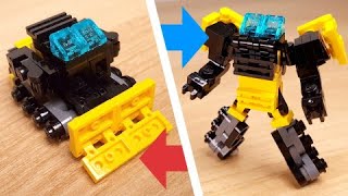 картинка: [Учебник мини-робота LEGO] Бульдозерный трансформатор