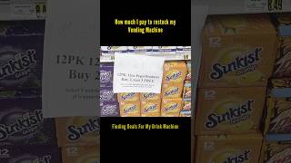 How much it costs to stock my vending machine. 🤑