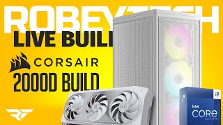 Giveaways + Live $2800 SFF Corsair 2000D PC Build  (13900K / Gigabyte Aero 4070Ti)