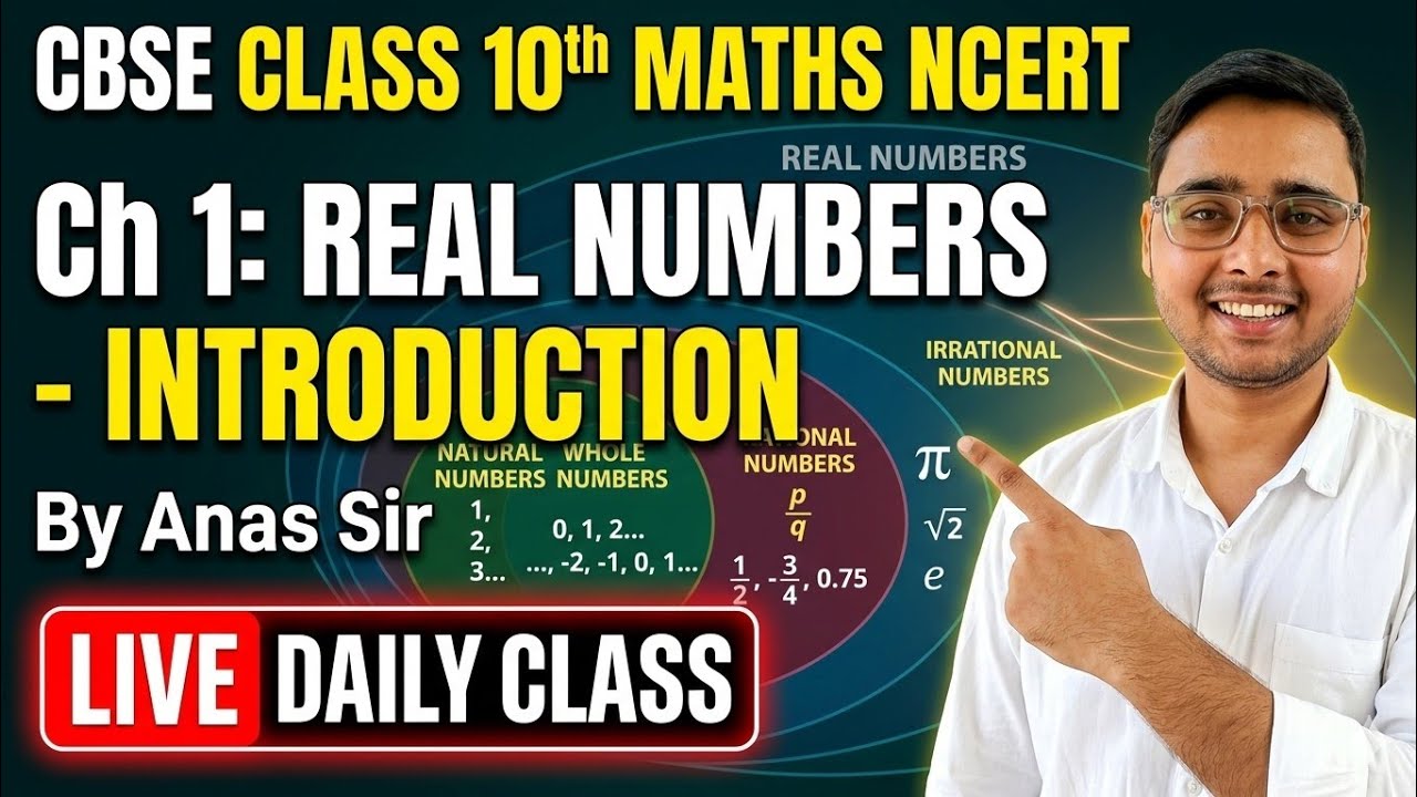 10thMaths Target 2027 ,Real no. Chapter -1,Live class by Anas Sir