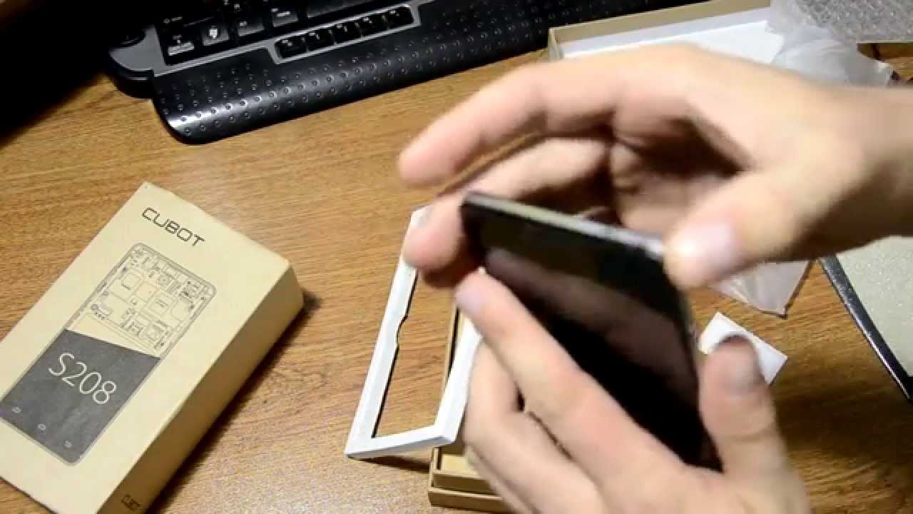 Распаковка смартфона Cubot S208