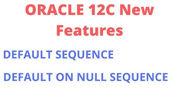 |Sequence as a DEFAULT value in Oracle 12C|Oracle 12C New Feature|