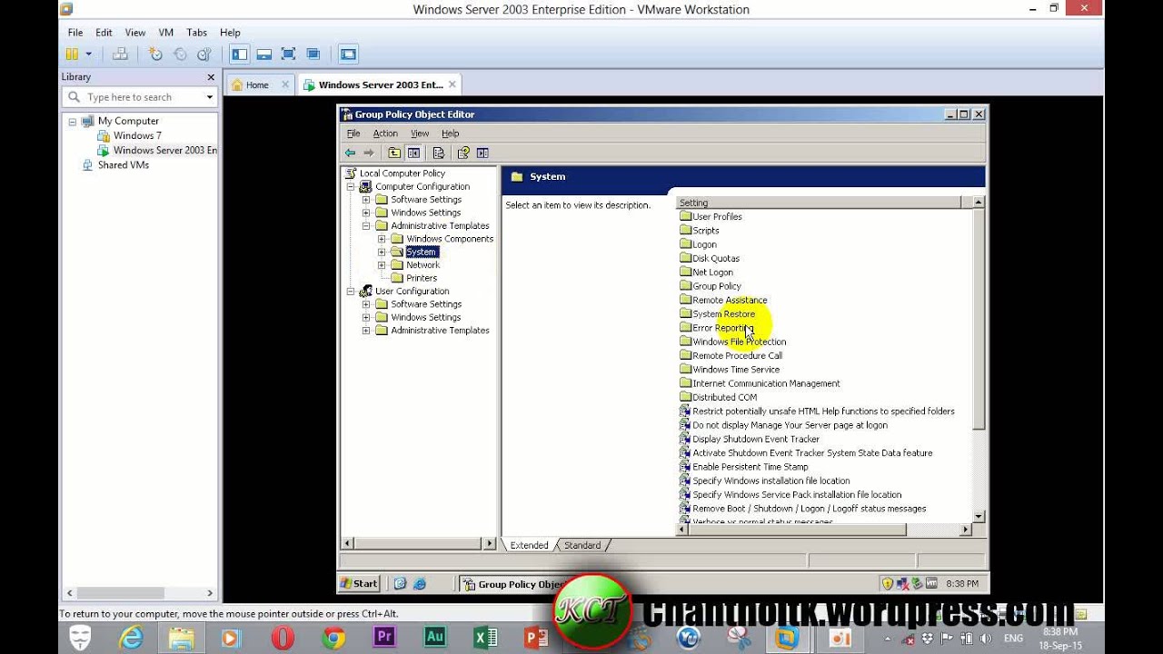 Shutdown Event Tracker 3-Don't Display Shutdown Event Tracker-Window Server 2003 - YouTube