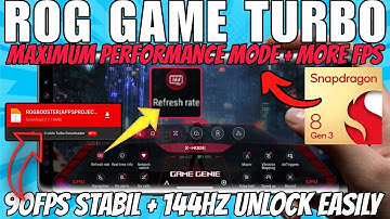 Rog Turbo Booster For Android Game ! Max FPS Fix Lag - No Root
