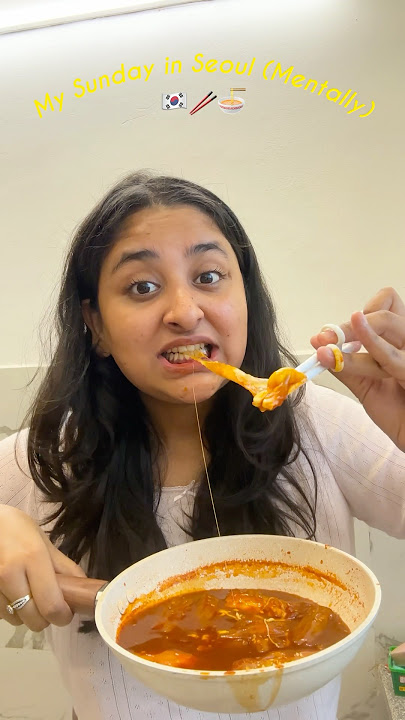 I Tried Cooking Korean Food  #minivlog #ytshorts #shorts