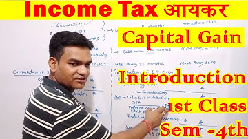 Capital gain First class| How to calculate Capital gain| Income Tax| Semester 4| B.com|