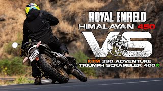 Royal Enfield Himalayan 450 |  KTM 390 Adventure | Triumph Scrambler 400X Compared | Sagar Sheldekar