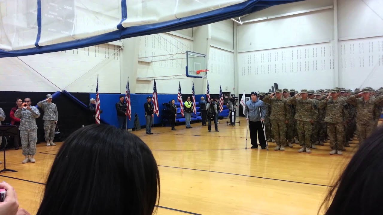Re-Deployment Ceremony for 2/2 SBCT, Attack Company, 2-1 Infantry Battalion
