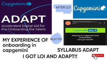 CAPGEMINI preboarder mail | MY EXPERIENCE OF ONBOARDING| #capgemini #capgeminianalystrole #adapt
