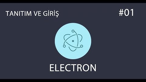 1-Electron Giriş