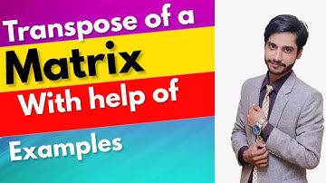 Transpose of a matrix