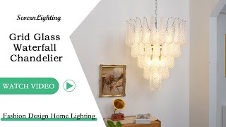 Transform glass lamps into waterfalls of art and luxurious light and shadow! #SevernLighting