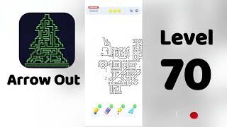 🎯 Arrow Out Level 70 Walkthrough | Relaxing Puzzle Game | SolutionGuruji