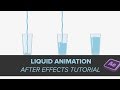 Glass filling with liquid Animation | After effects Tutorial