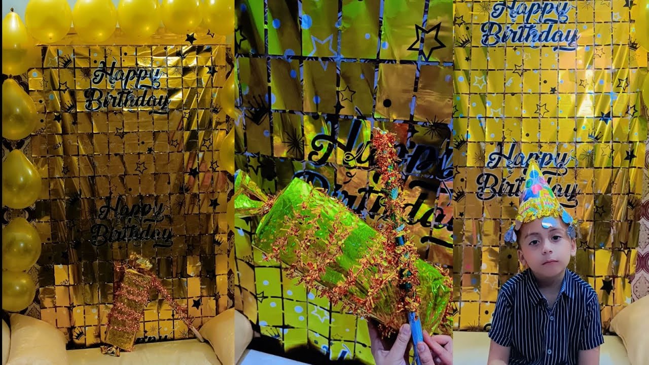 simple-easy-birthday-decoration-ideas-at-home-golden-theme-birthday