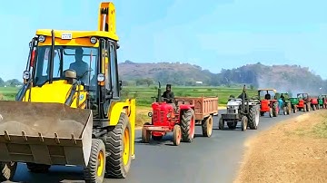 Mahindra 475 Di Tractor Loading Mud | Jcb 3dx Backhoe Loading Mud in Tractor | Jcb Cartoon