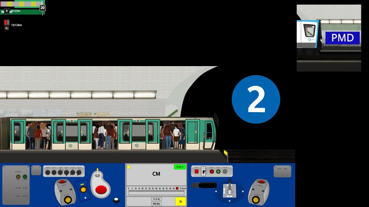 Paris Metro Driver (v4)/ Ligne 2/ MF01/ [ Non Commenté ]