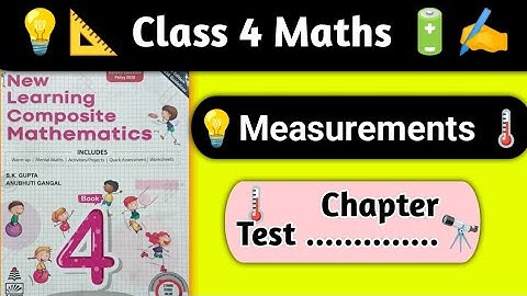 Class 4 Maths Chapter 9 Measurements Chapter Test|Class 4 Maths|Chapter 9 Measurements|Class 4 Maths