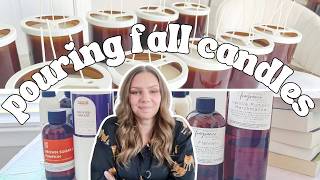 it's time for fall candle pouring