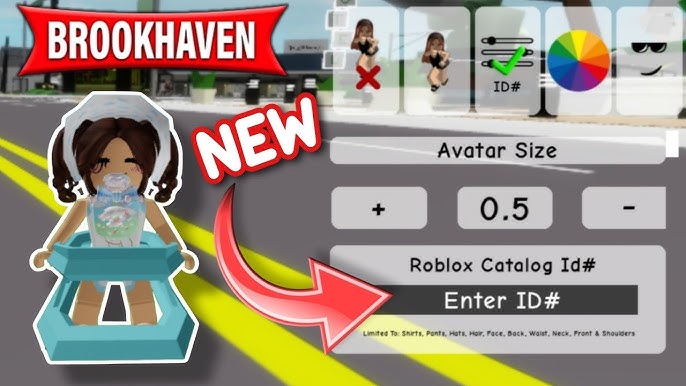 COMO ADICIONAR CÓDIGOS ID DE CABELOS +10 CODIGOS DE ID DE CABELO PARA  BROOKHAVEN 🏡 RP ROBLOX 🤩✨ 