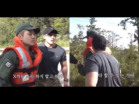 "X까는 소리하지 말고 뛰어!" 포기하려는 샘김 말 끊고 뒤에서 힘껏 밀어준 로건 교관 (영상)