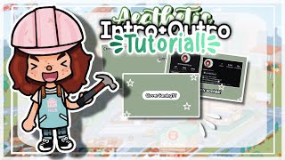 AESTHETIC INTRO+OUTRO TUTORIAL!!!😍🤍⭐️|| #tocaboca #tblw