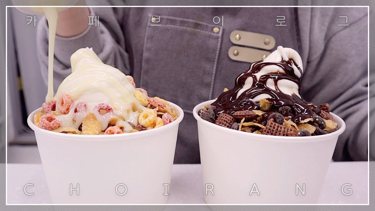 ENG)연유냐 초코냐 그것이 문제로다 🤔 개인 카페 브이로그 Cafe Vlog | 사계절 빙수 맛집 🍨 | 수제 그릭요거트 | 자두스무디 | 토스트까지 - ❤️
